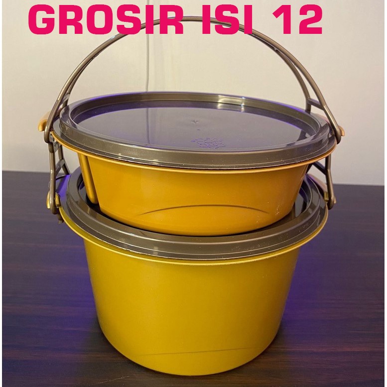 GROSIR Rantang bulat plastik/ Rantang idola ssn 2 / rantang berkat murah( isi 12pcs)