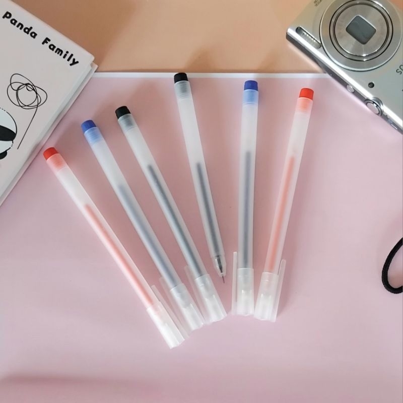 

Pulpen 1 Pack Aesthetic Pulpen Warna Warni Lucu Ballpoint Gel Polos