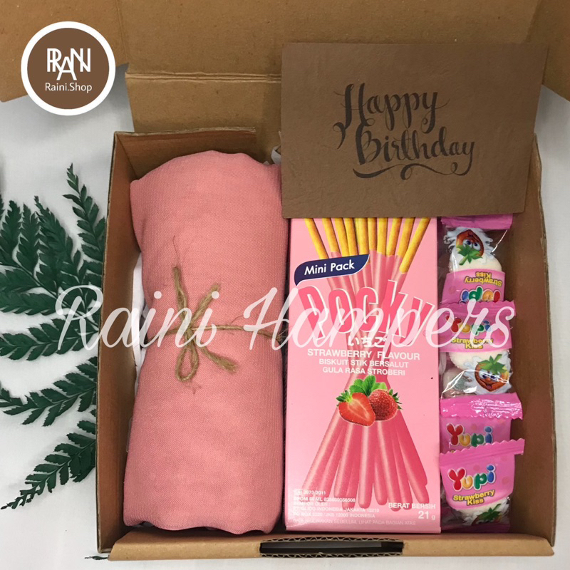 

Gift Box Hijab dan Pocky - Hampers Murah - Hampers Hijab - Kado Kerudung Hijab - Hampers Pocky - Hampers Aesthetic Murah - Kado Ultah - Kado Untuk Cewek - Hadiah Anniversary - Hadiah Graduation - Hampers Kerudung - Hampers Cewek