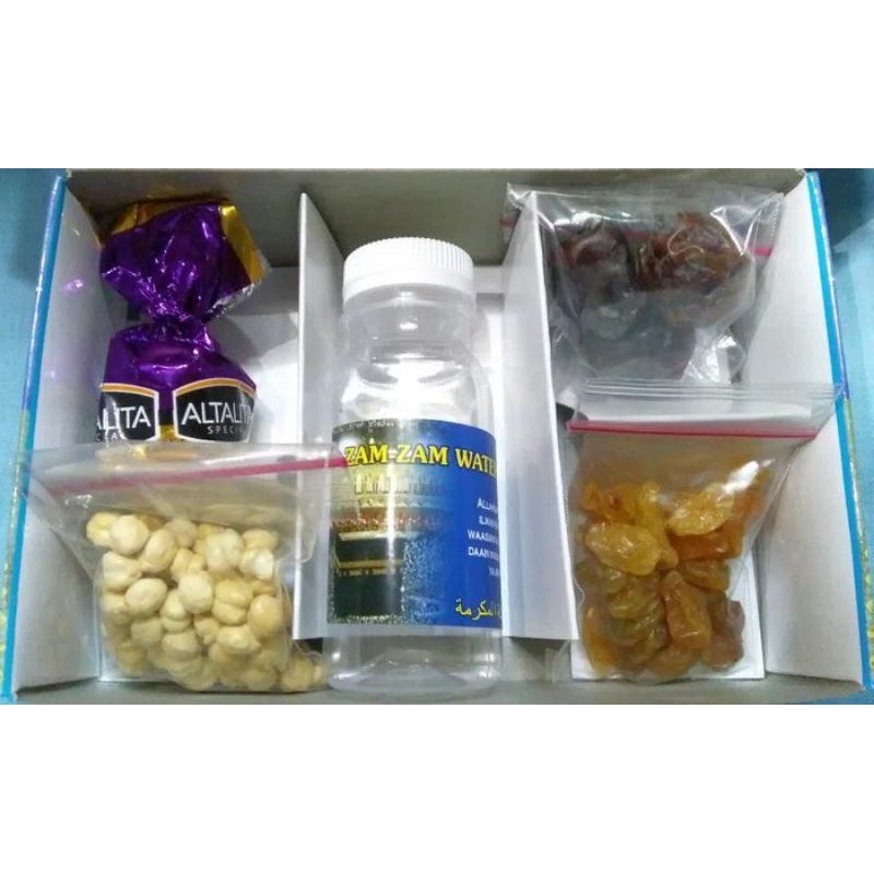 

paket oleh oleh haji dan umroh + air zam zam
