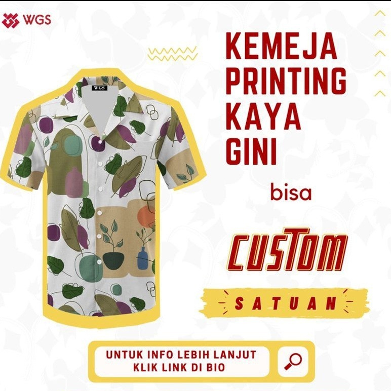 Kemeja Printing Custom - Kemeja Surfing Custom - Bahan Toyobo