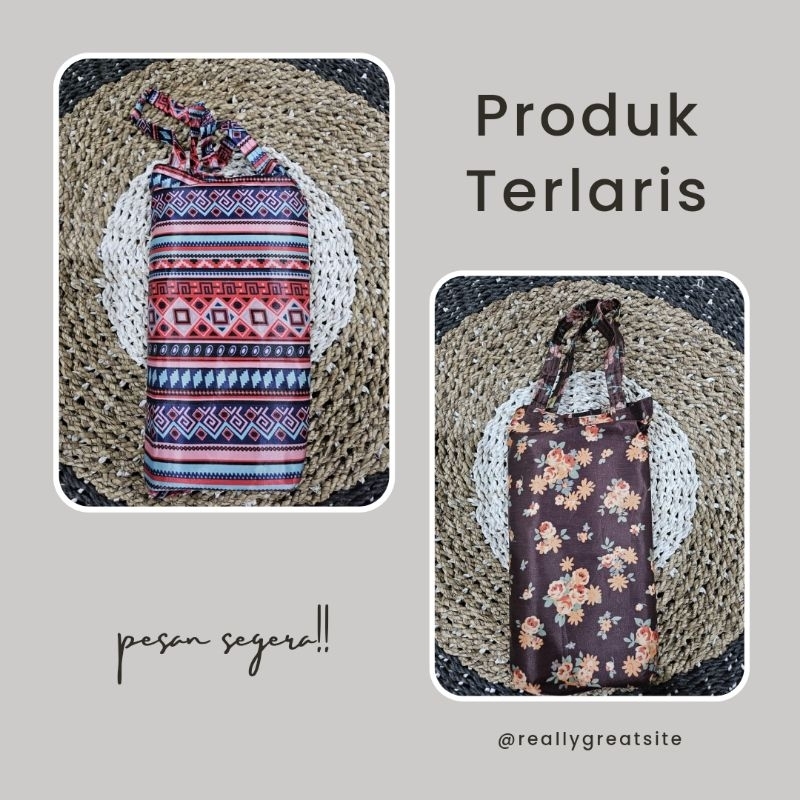 Tikar Lipat Tas Microsatin Ukuran 200x150