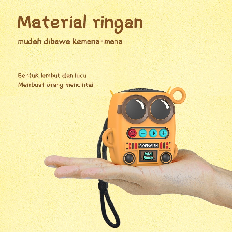 New Jovitech Speaker Bluetooth Mini Portable Karakter Minion Lucu Wireless Support Bluetooth Radio
