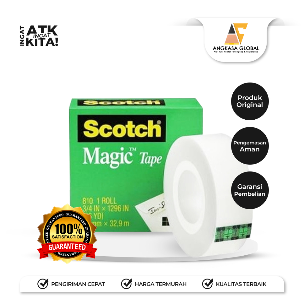 

SCOTCH MAGIC TAPE 810 3/4" (1ROLL)