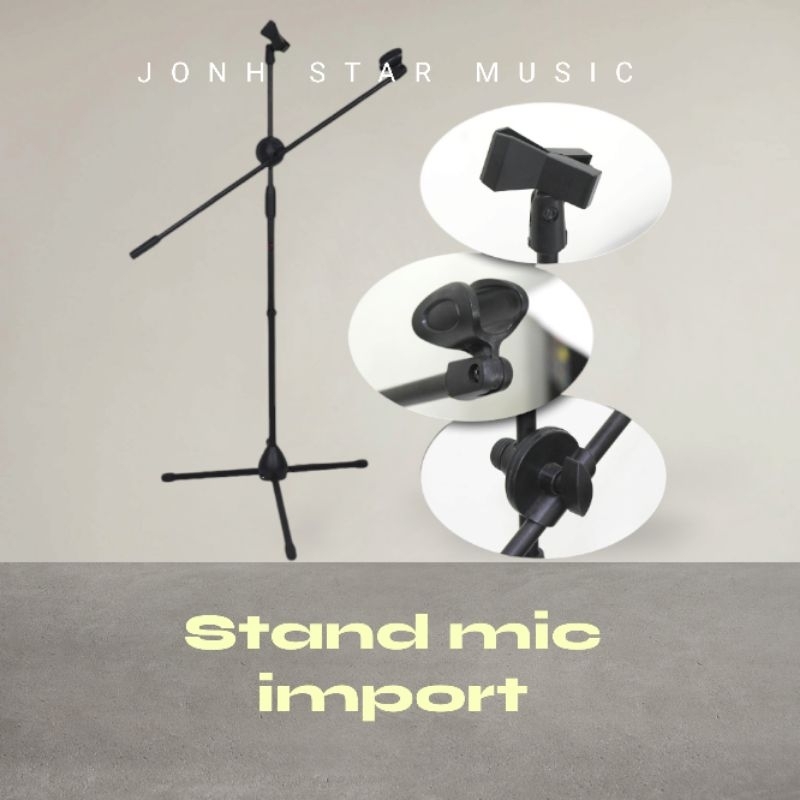 STAND MIC FORT / STAND MIC BERDIRI LANTAI / STAND MIC PANJANG / STAND MICROPHONE