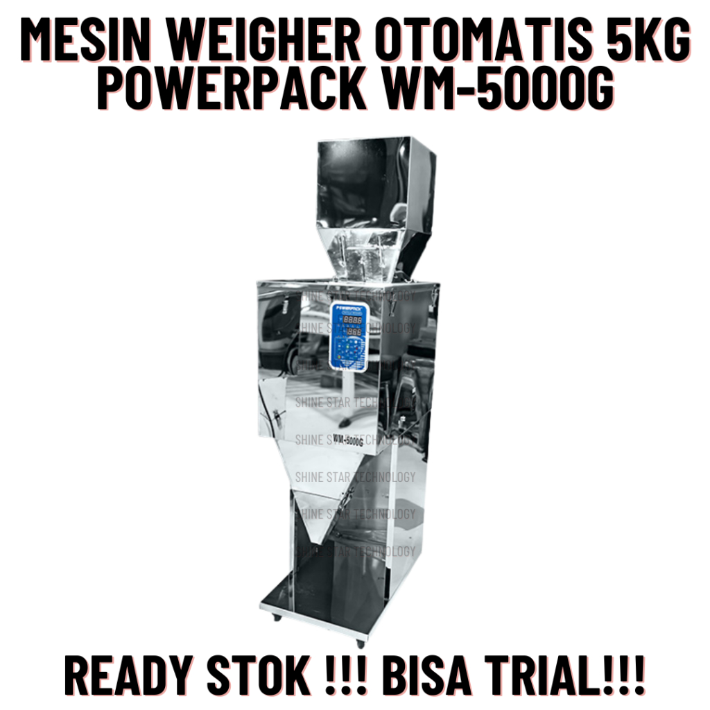 Mesin Timbang Otomatis Weigher Filling Machine Granule Powder WM-5000G Powerpack