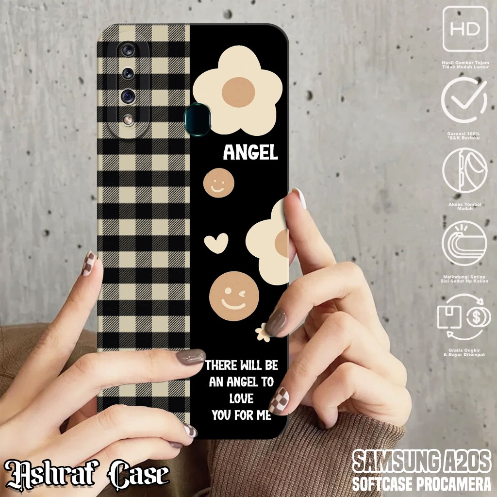 Case Samsung A20S - Casing Hp Samsung A20S Motif BUNGA - Silikon Hp Samsung A20S - Softcase Hp Samsu