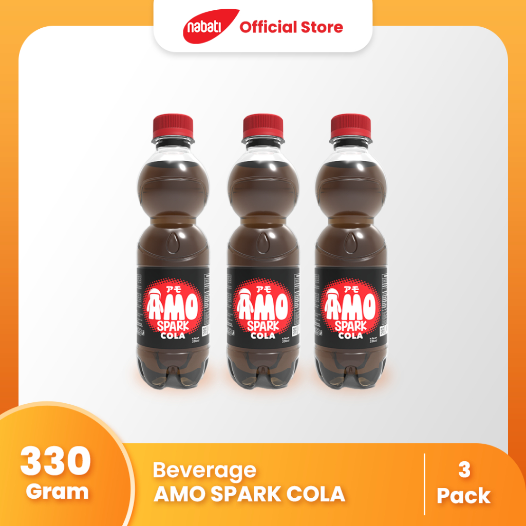 

[Bundle Pack Isi 3] AMO Minuman Berkarbonasi Rasa Spark Cola 330ml