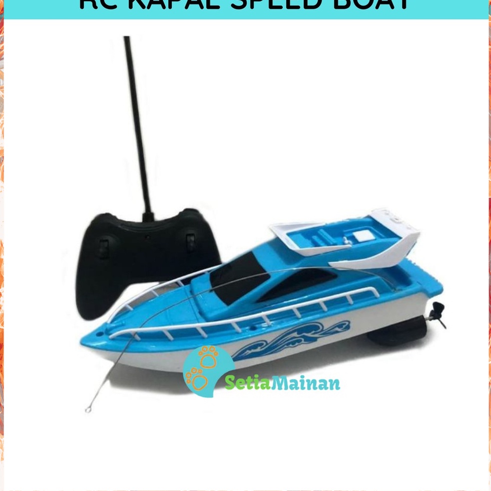 PAKET Mainan Anak Laki Laki RC Remote Control Kapal Laut Perahu Speed Boat Racing Kado Anak Murah