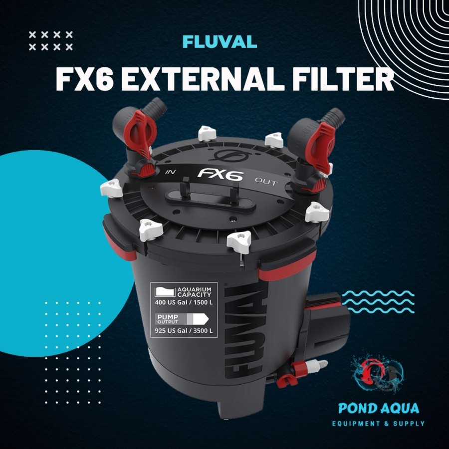 High Performance Filter Canister Fluval FX 6 Eksternal Filter Akuarium