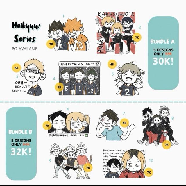 

STICKER HAIKYUU BY MOPA