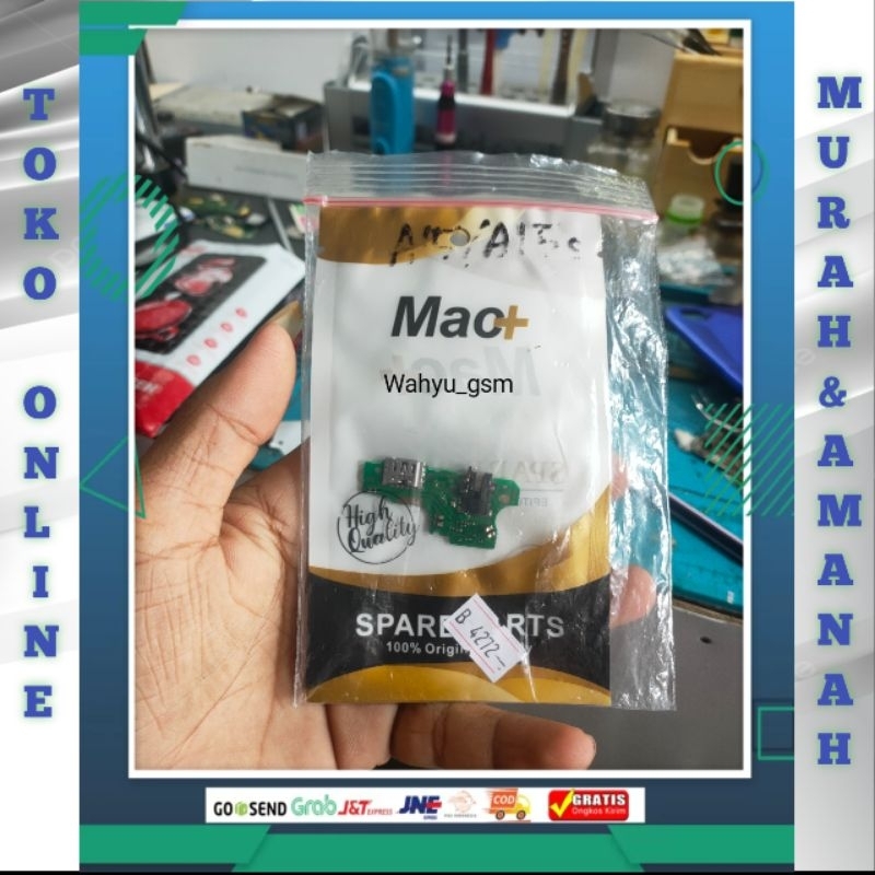 BOARD CAS +HF+MIC OPPO A15 A15S A35 2021 +IC Mesin bawah oppo a15/a15s