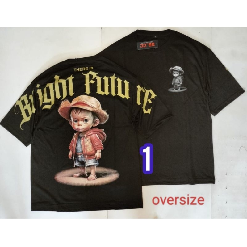 Baju Atasan Tshirt Kaos Reguler Pria All Size Warna Hitam Bocil