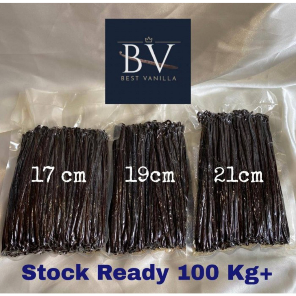 

500 Gram Vanilla Beans Gourmet Planifolia / Tahitians (Biji Vanilla 100% Organik)