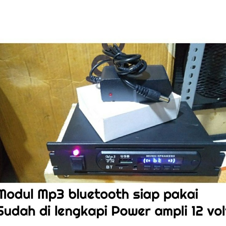 KI3 POWER AMPLIFIER M 12V MP3 Bluetooth USB RADIO FM MMC AUX dengan amplifier rakitan 12 volt stereo