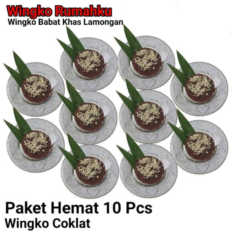 

Cemilan Wingko Babat Coklat Biji wijen Kualitas 10pcs