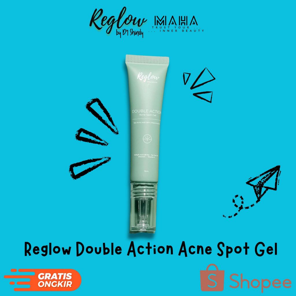 Reglow Skincare Double Action Acne Spot Gel 15ml