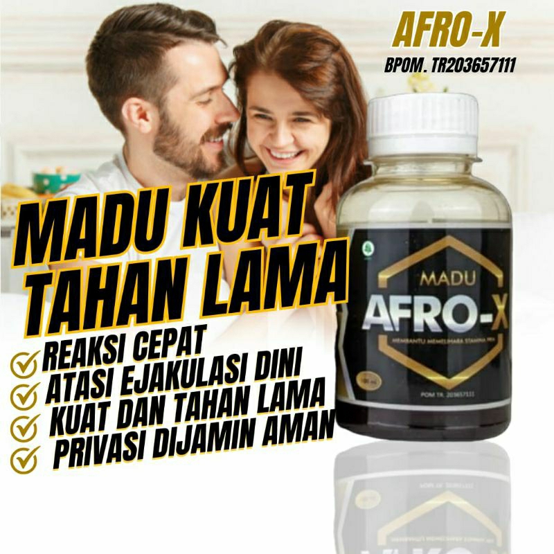 MADU AFRO X obat kuat pria tahan lama original 100% bpom madu obat kuat pria obat kuat