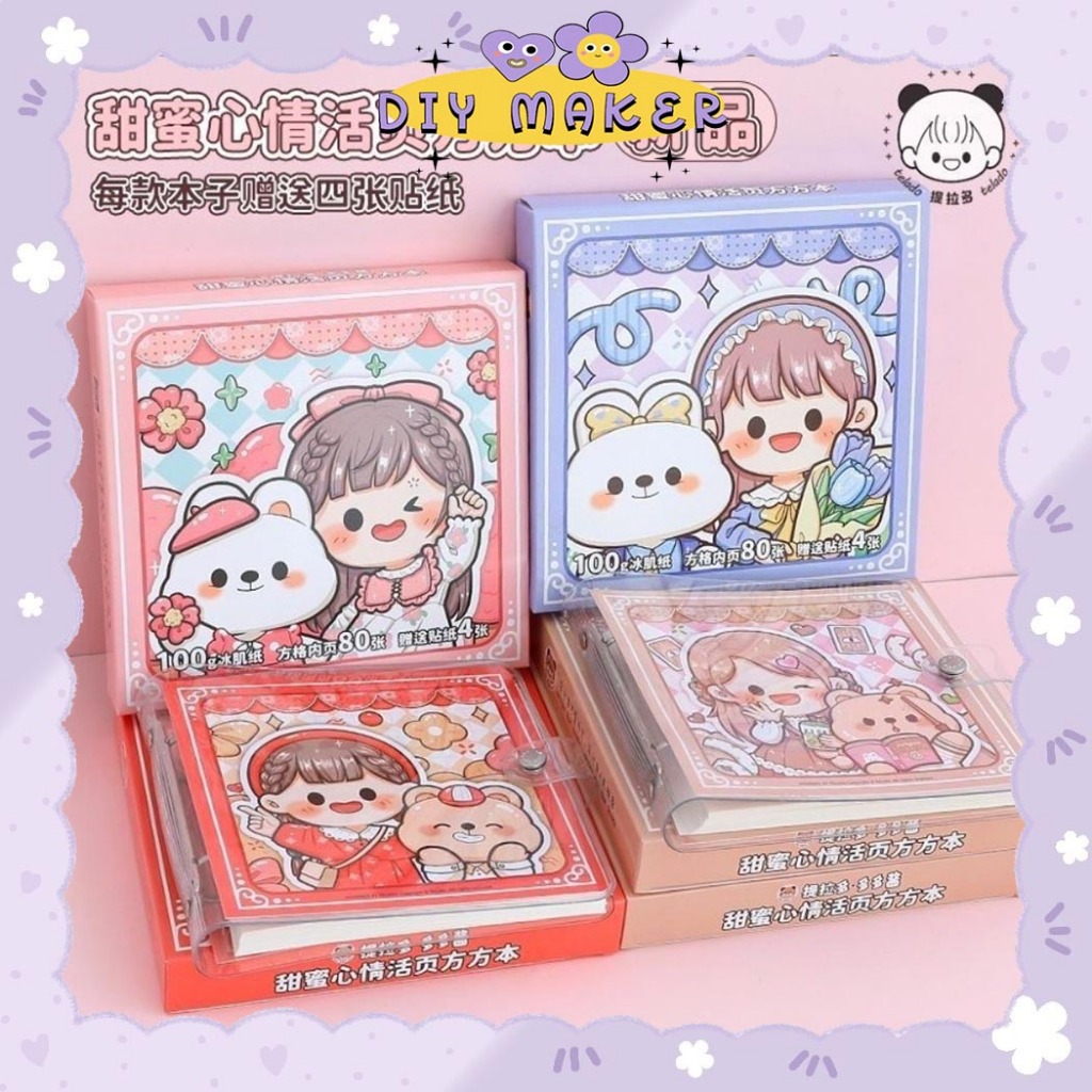 

DM Buku Binder Diary Dodogirl Fashion isi 80 Lembar Free 4 Stiker Binder Note Lucu Karakter TLD95