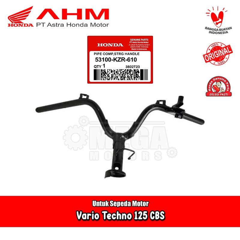 Stang Stir Pipe Comp Streering Handle Honda Vario Techno 125 Old CBS Original AHM 53100-KZR-610