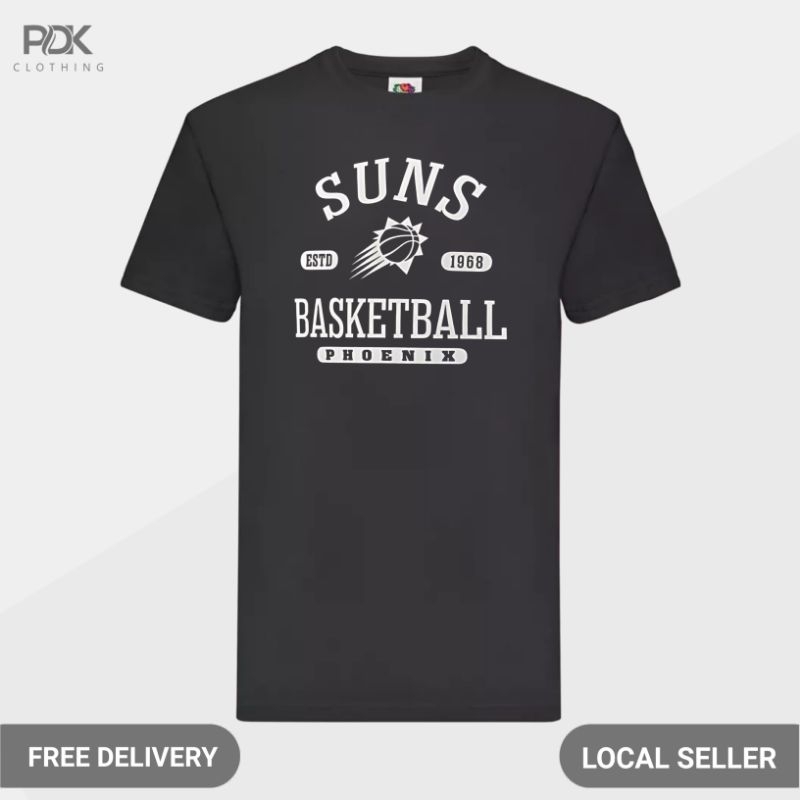 Kaos Pria Baju Suns Basketball Phoenix