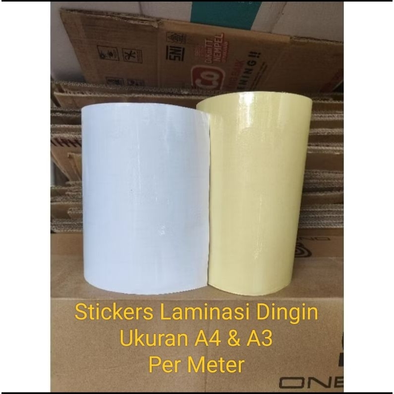 

Sticker Laminasi Dingin Glossy Doff A3 A4 Permeter