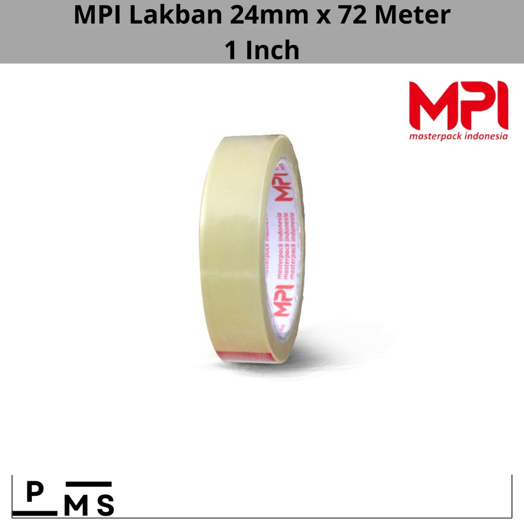 

Lakban Isolasi 24mm x 72m - Selotip MPI 1 Inch - Lakban Kecil Bening