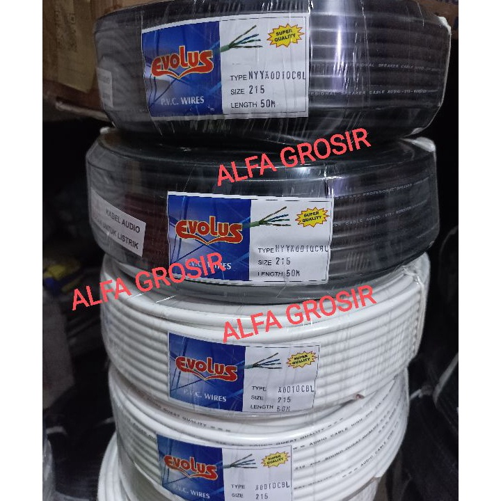 Promo 5 METER KABEL LISTRIK SERABUT 2x15 mm  KABEL RAMBUT 2X15  KABEL LISTRIK