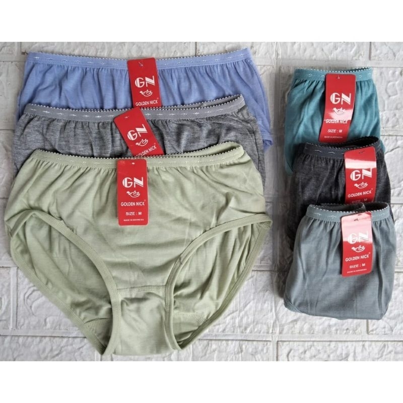 [ 6 Pcs ] Celana Dalam Gn Golden Nick 931 | CD Wanita Golden Nick | Celana Dalam Perempuan Gn Golden