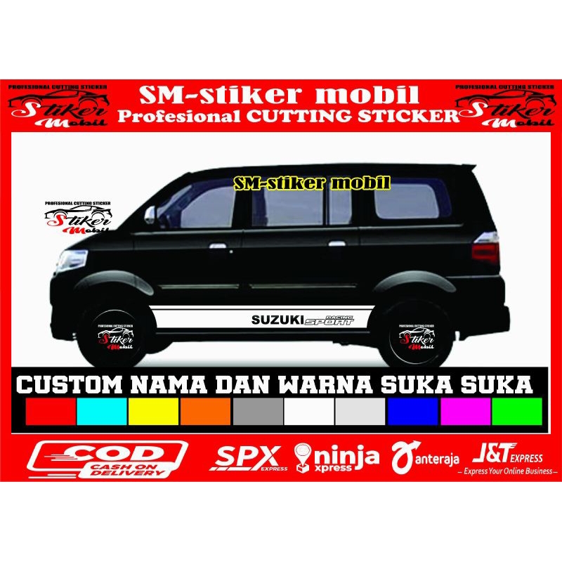 stiker mobil gran max suzuki apv luxury luxio dll stiker cutting stiker lis body samping