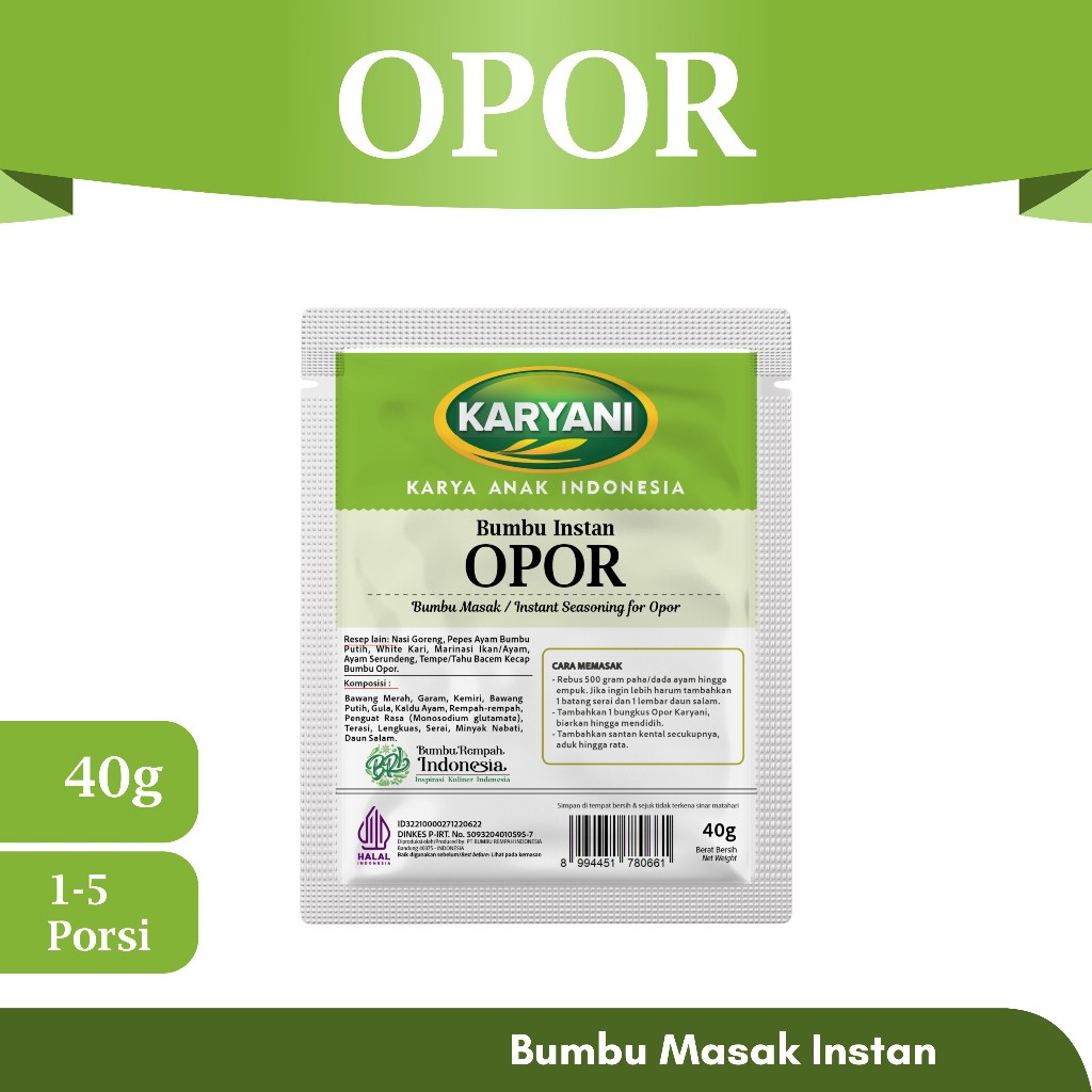 

KARYANI BUMBU MASAK INSTAN OPOR 40 Gram