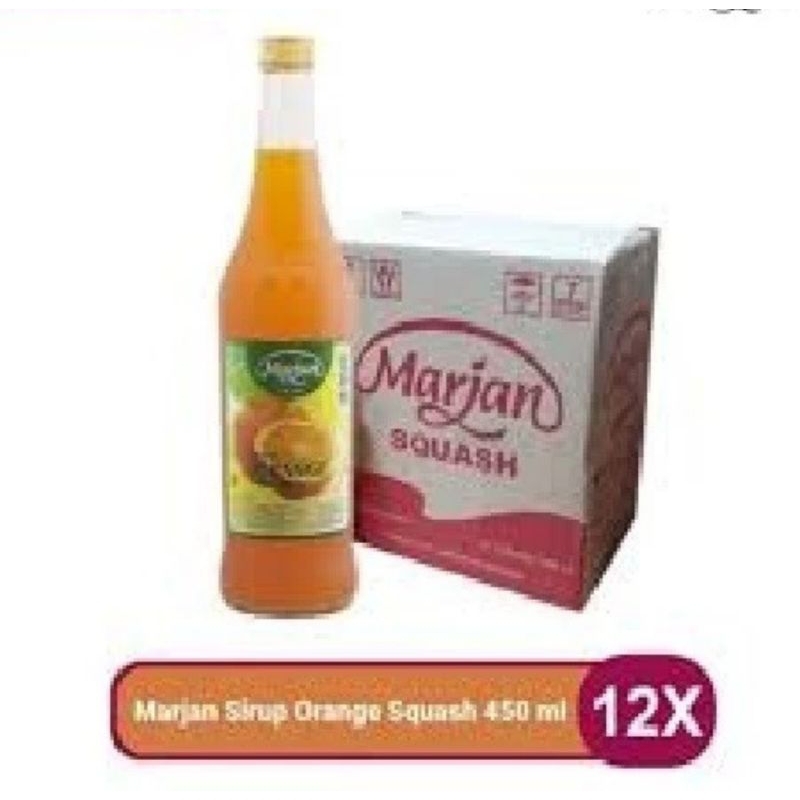 

Sirup Marjan Squas Orange jeruk x 12 botol per dus