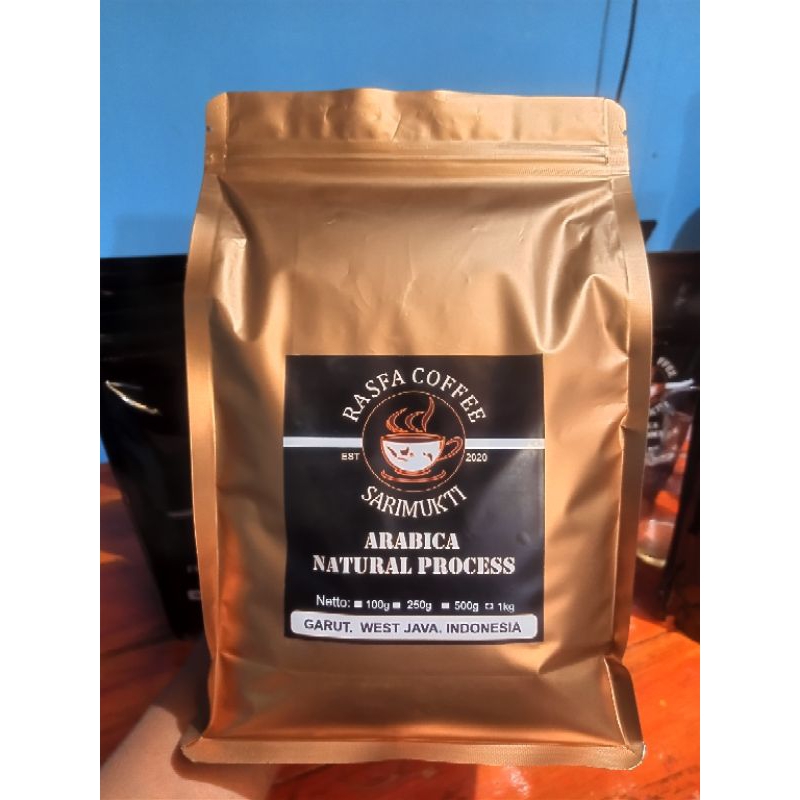 

KOPI ARABICA NATURAL 1 Kg ASLI GARUT JAWA BARAT/ RASFA COFFEE SARIMUKTI