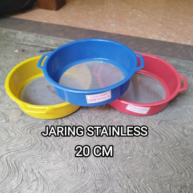 Saringan santan stainless 20 cm/ayakan tepung stainless serbaguna