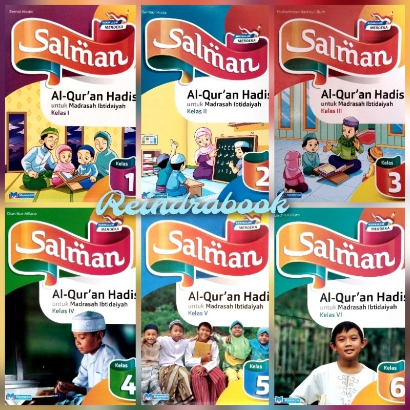 Buku Paket masmedia al-quran hadis MI kelas 1-6 K-Merdeka