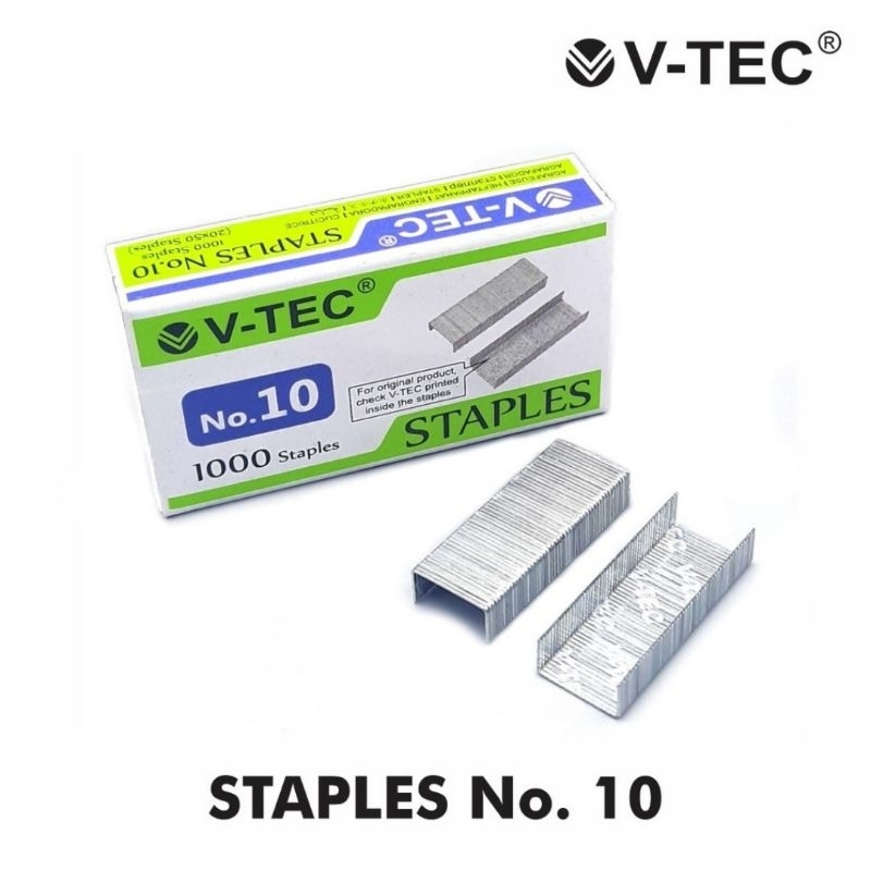 

V TEC - ISI STAPLES | ISI GUN TACKER MERK VTEC NO. 10 13/6 24/6 13/8 13/10 23/7 - ATJ