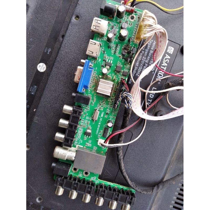 Mainboard Asatron TV-1921 LED mesin bekas