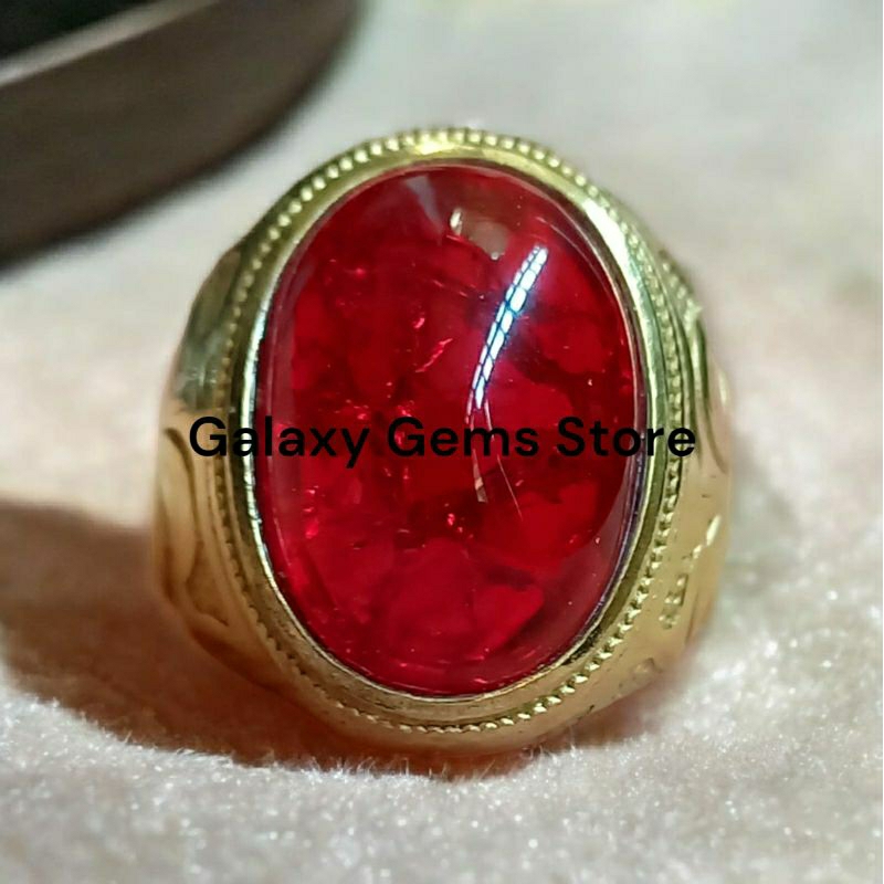 Cincin Batu Merah Siam Pecah Seribu