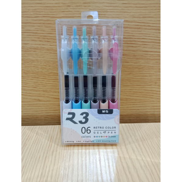 

M&G BALLPOINT GEL 6 WARNA AGP023R4 (0.5mm) / BALLPOIN GEL / 1 SET (6 WARNA)