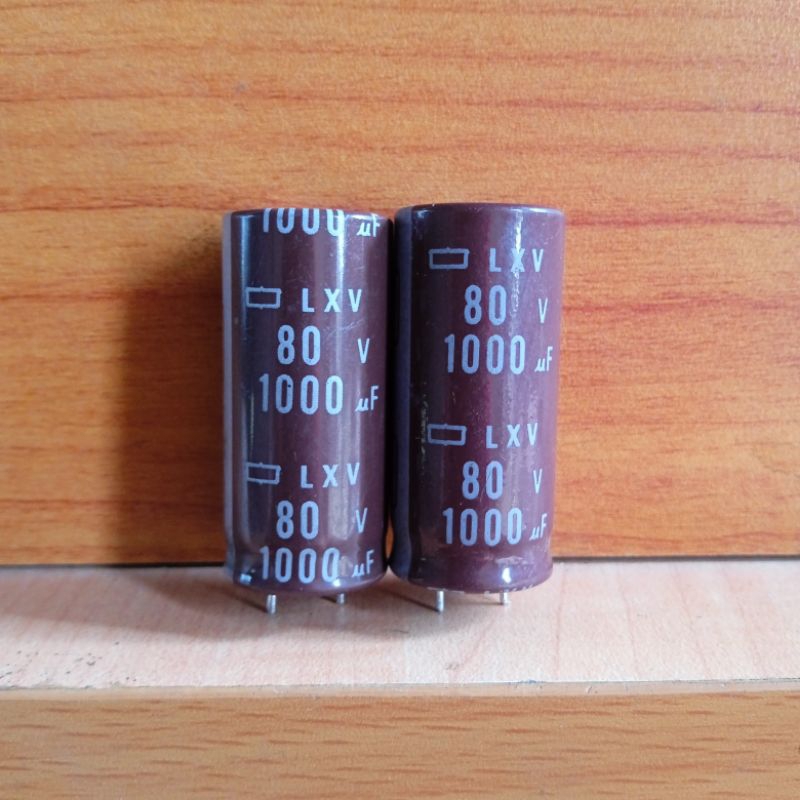 Elco Nippon 80V 1000uF Cabutan Diameter 1.8cm Tinggi 4.cm Harga 1 Pcs