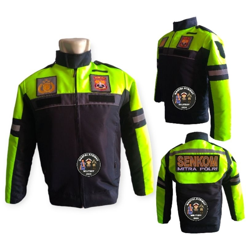 Jaket Senkom Mitra Polri Full Logo