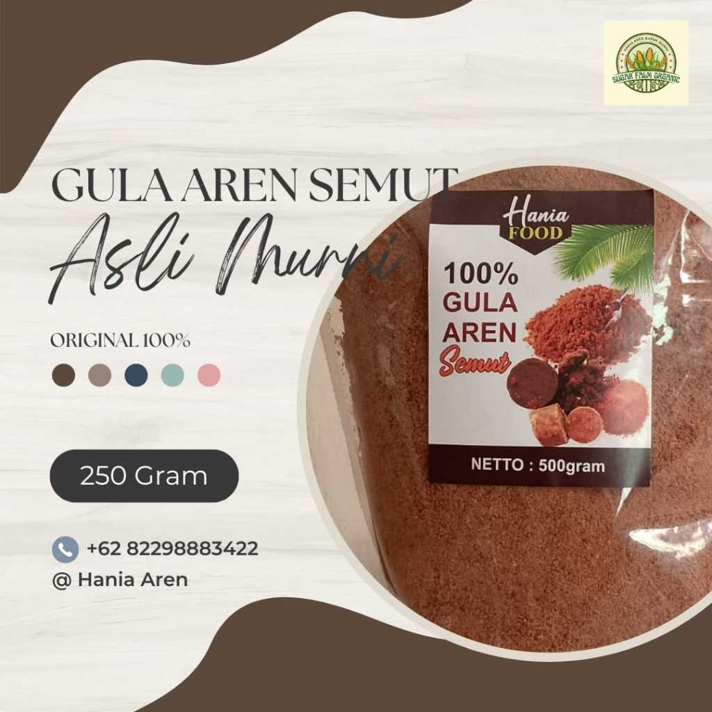 

250 Gram GULA AREN BUBUK ORGANIK GULA SEMUT PALM SUGAR KUALITAS MURNI ASLI