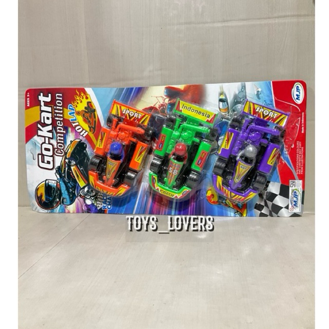 MAINAN ANAK MOBIL GOCART COMPETITION ISI 3PCS