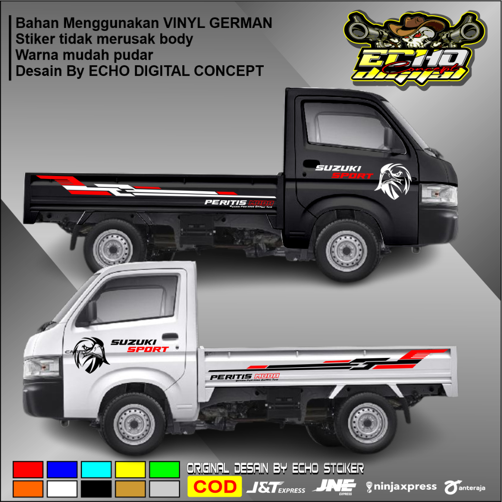Sticker cutting mobil pick up L300 bisa ganti nama jenis pick up lain bisa carry 1.0 Futura grand ma