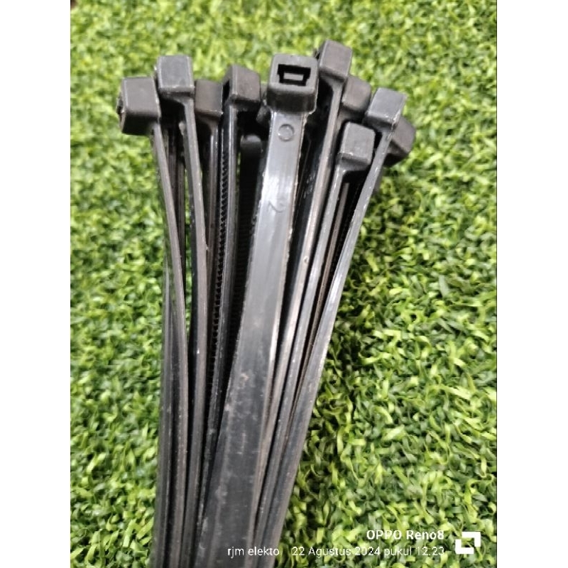 

10pcs tali ties warna hitam panjang 30cm