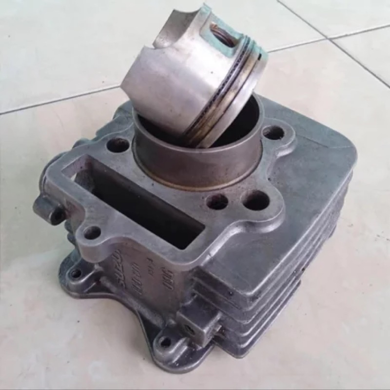 blok seher blok buring blok piston suzuki smash 110 old siap pakai