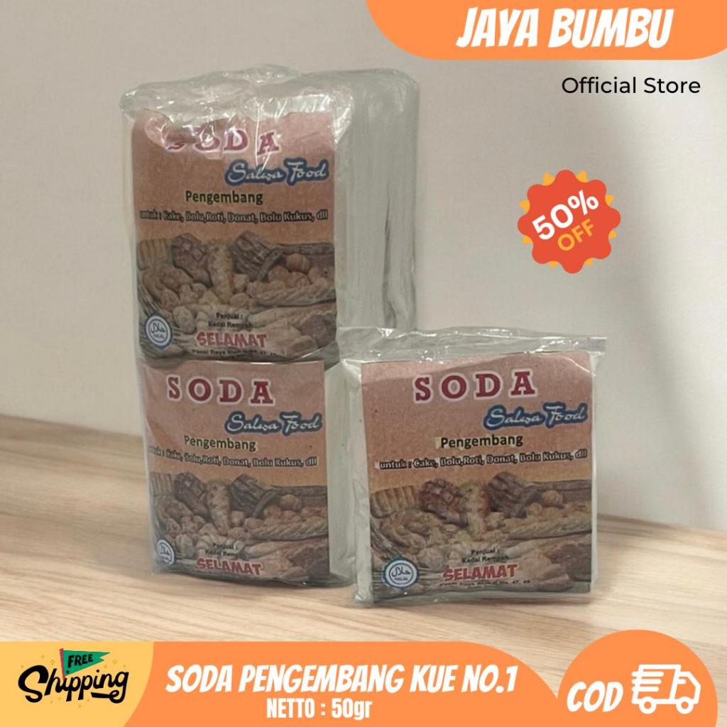 

JAYABUMBU - Soda Pengembang Kue Beking Soda Pengembang Kue 50gr Salwa Food ( TOKO SELAMAT )