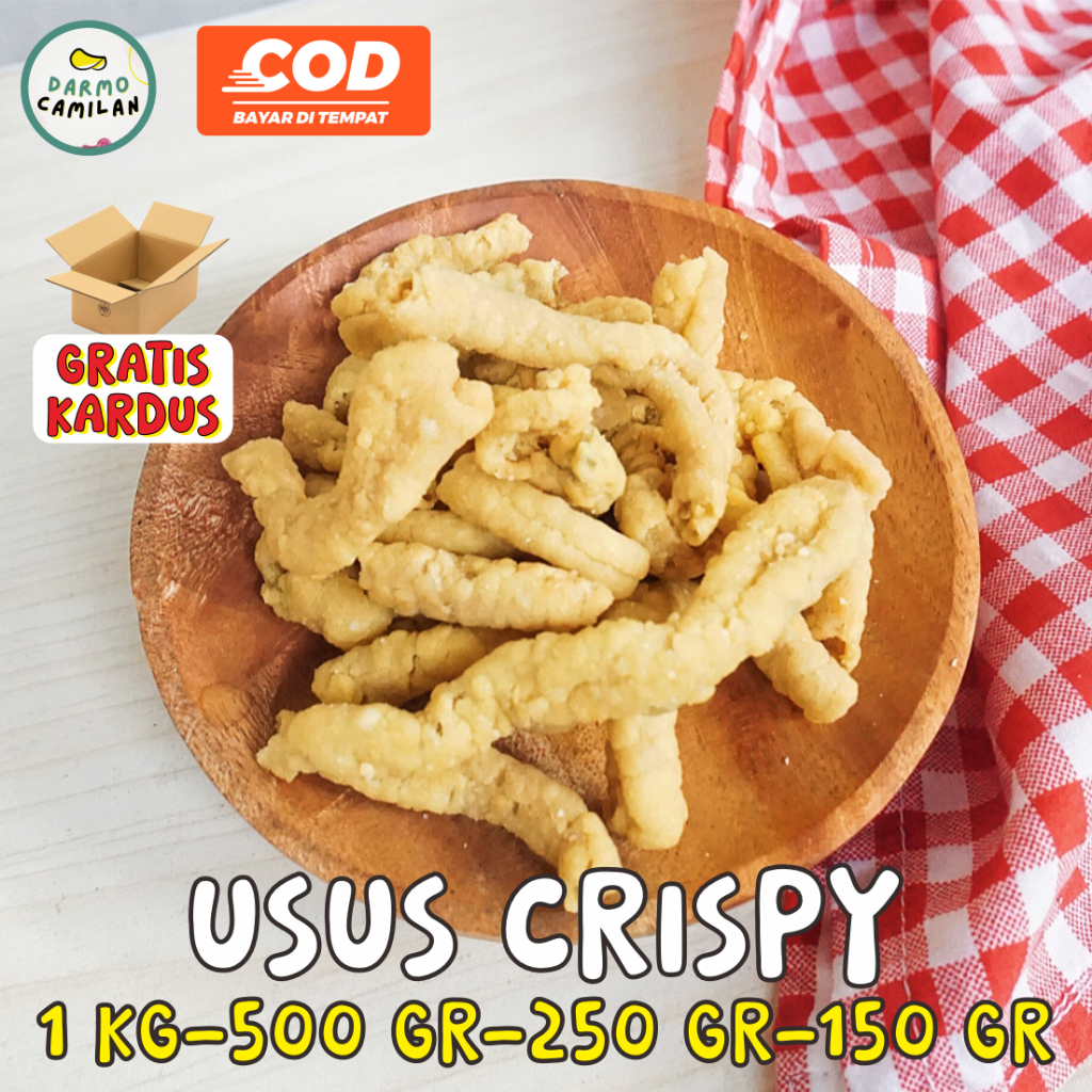 

Keripik Usus Crispy 1kg 500gr 250gr Pedas Gurih - DARMO CAMILAN