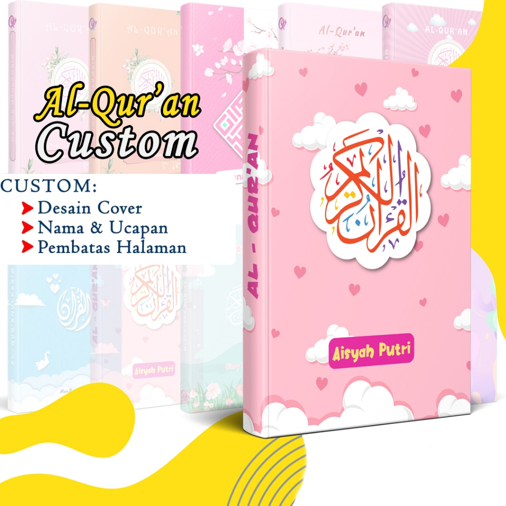 Al Quran CUSTOM NAMA - EDISI ANAK PEREMPUAN (Bisa Tulis Nama di Cover)