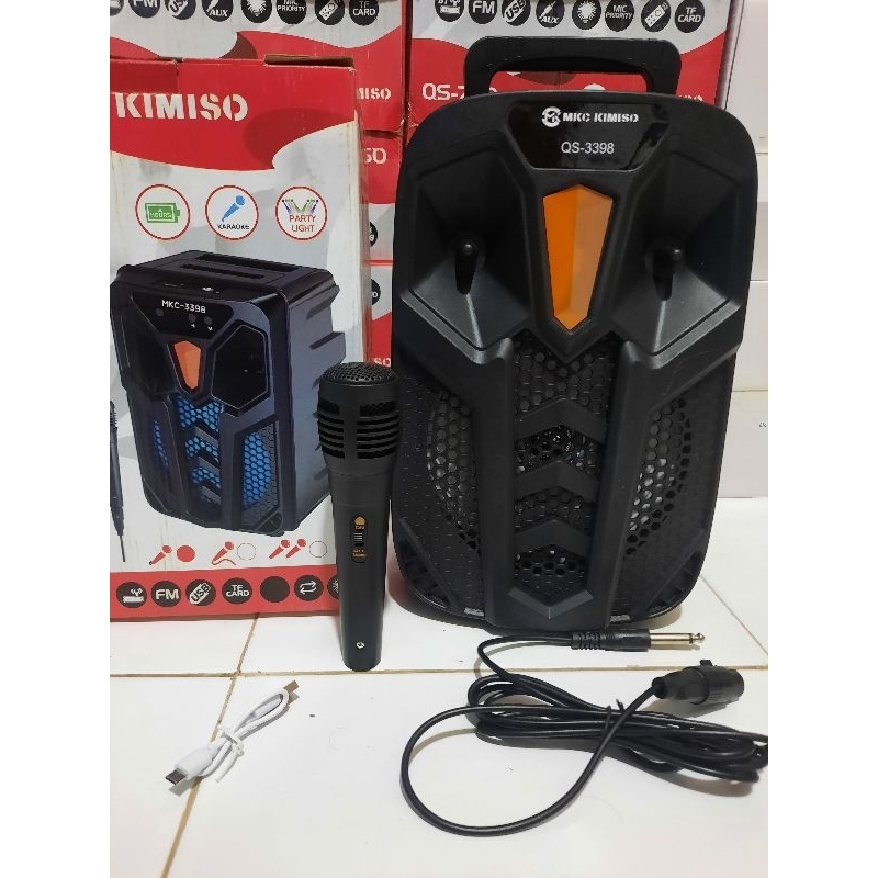 SPEAKER BLUETOOTH UKURAN BESAR 6,8 INCH SUPER BASS / SPEAKER BLUETOOTH KIMISO 3381/3398 6,8 INCH